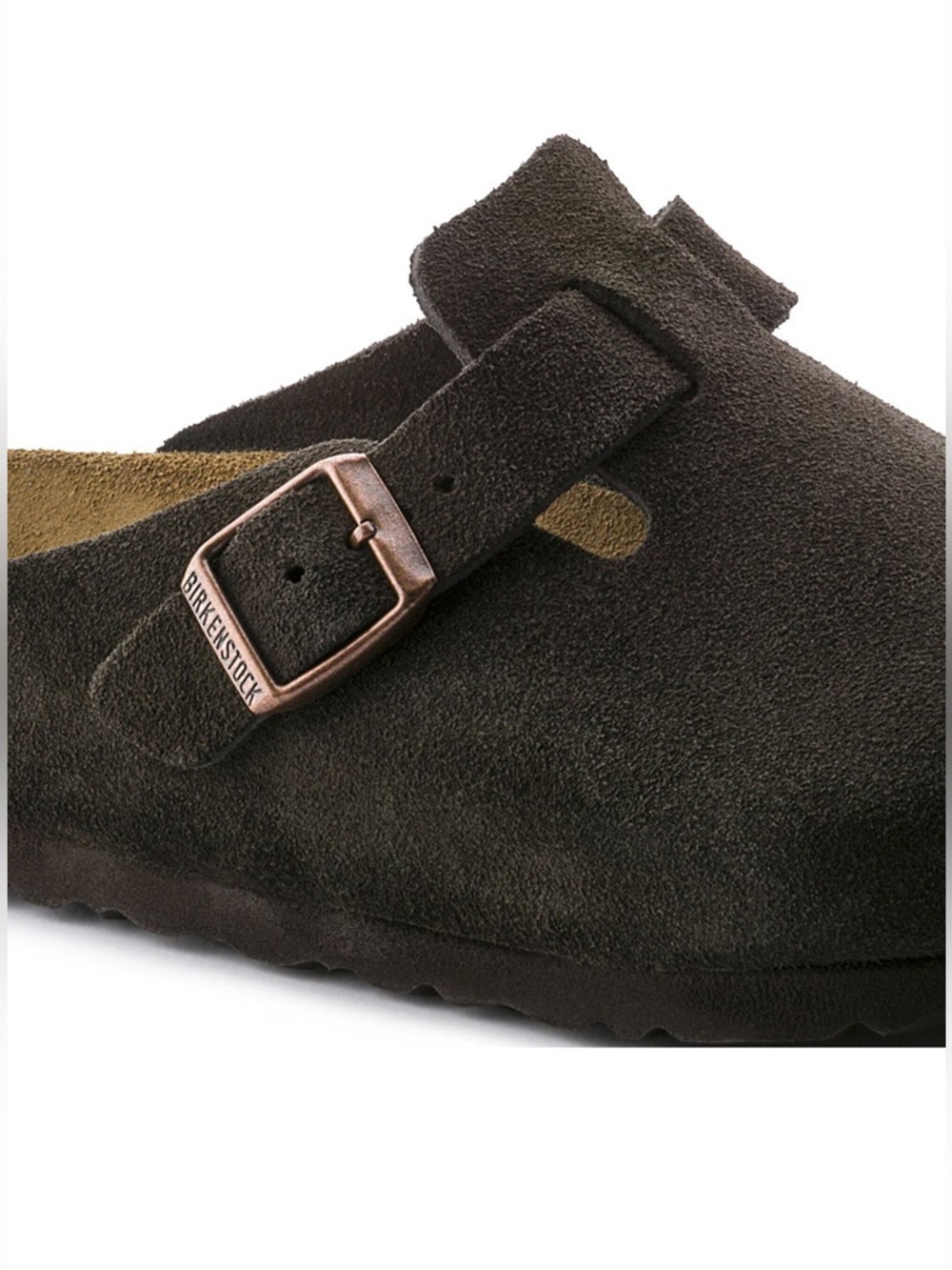 Birkenstock Boston Soft Footbed Clogs Mocha Suede EU 43 Regular NEW - Picture 10 of 10
